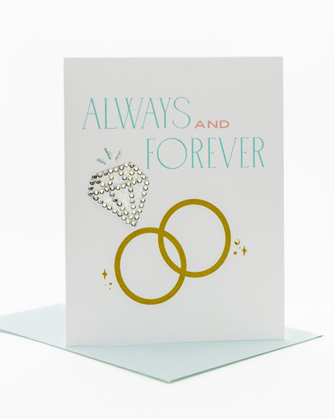 Always and Forever Wedding Greeting Card