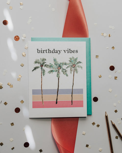Birthday Vibes Greeting Card