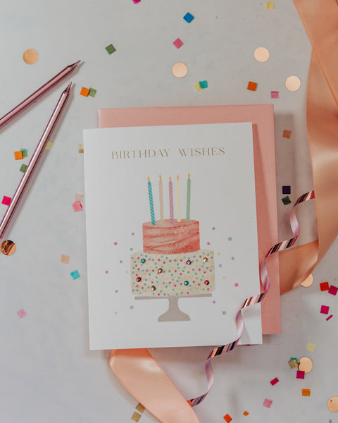 Cake Wishes Birthday Greeting Card