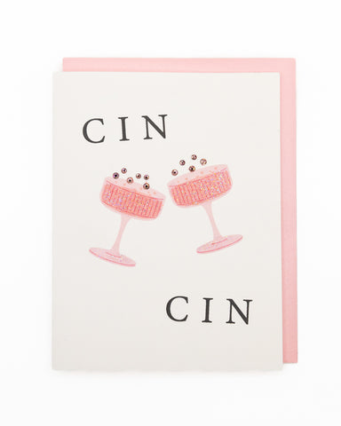 Cin Cin Birthday Greeting Card