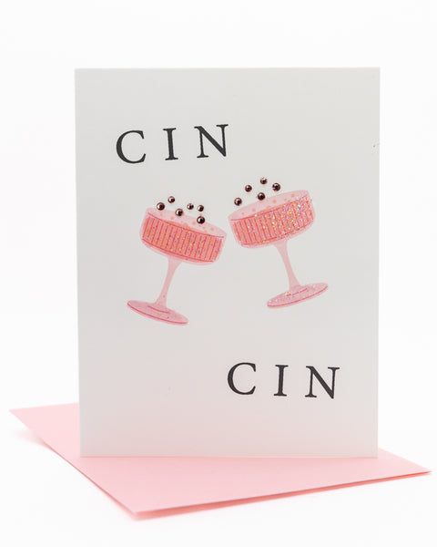 Cin Cin Birthday Greeting Card