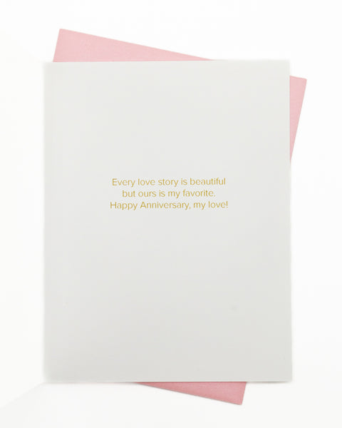 Cranes in Love Anniversary Greeting Card
