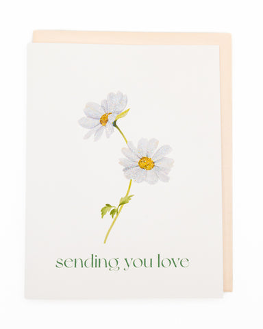 Daisy Hug Sympathy Greeting Card