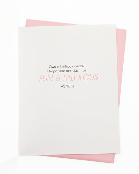 Flamingo Fête Birthday Greeting Card
