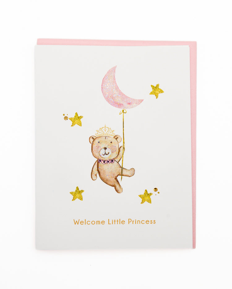 Sweet Little Princess New Baby Greeting Card