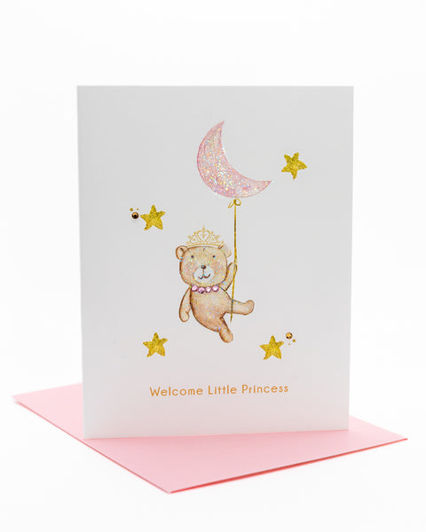 Sweet Little Princess New Baby Greeting Card