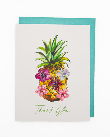Piña Appreciation Thank You Greeting Card