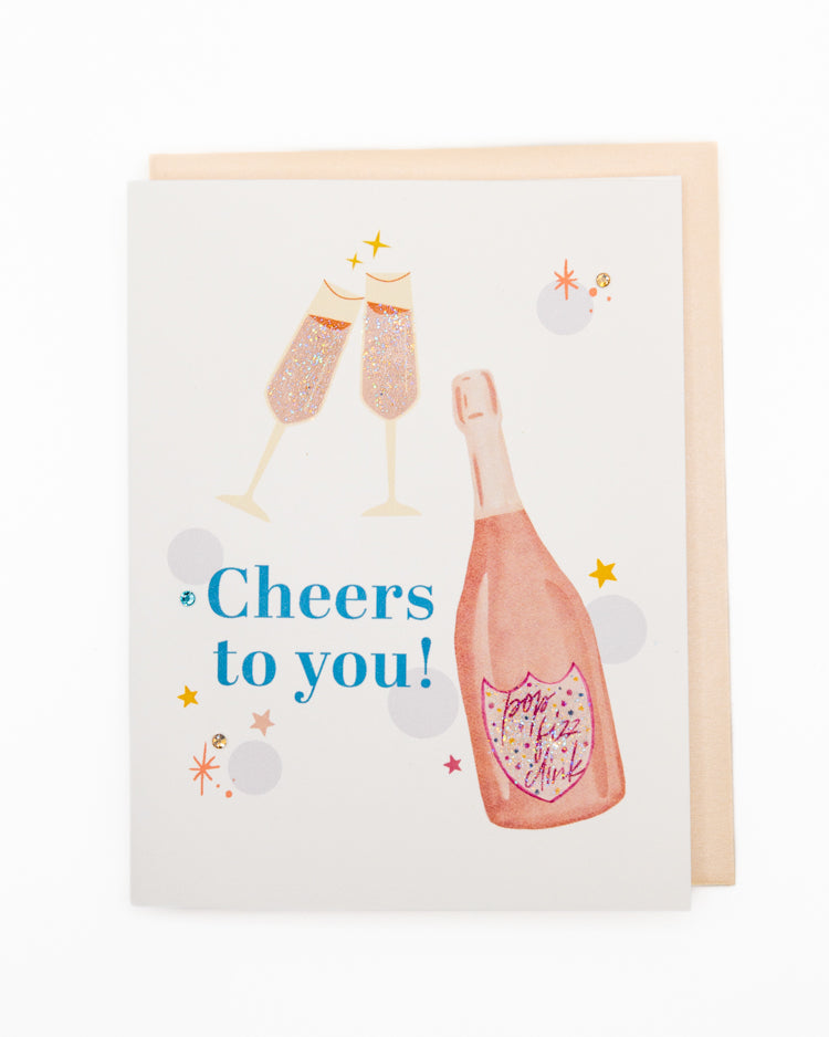 Cheers to You Congratulations Greeting Card