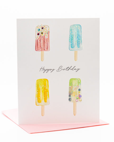 Popsicle Party Birthday Greeting Card