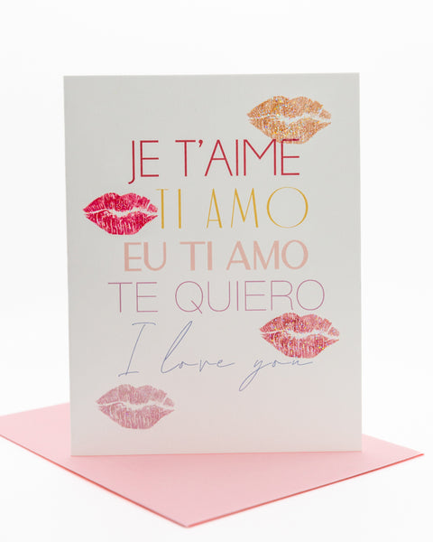Psst I Love You Anniversary Greeting Card
