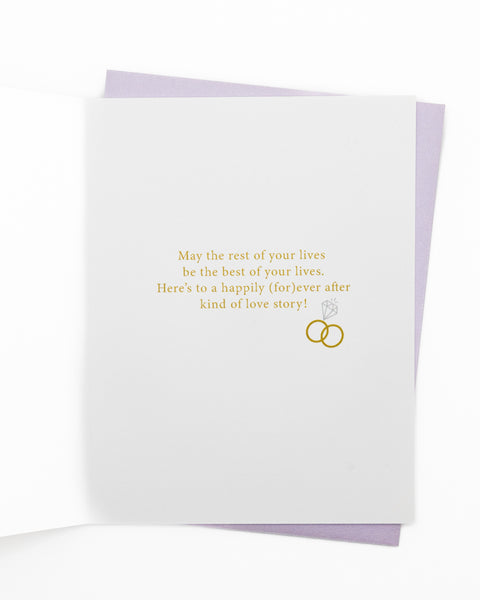 Royal Swans Wedding Greeting Card