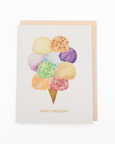 Scoops of Joy Birthday Greeting Card