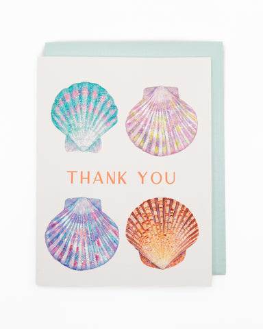 Seashell Gratitude Thank You Greeting Card
