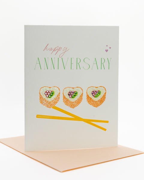 Sushi Love Anniversary Greeting Card