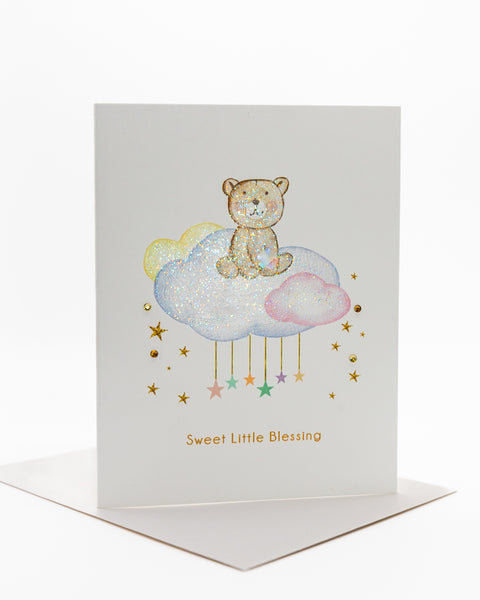 Sweet Little Blessing New Baby Greeting Card