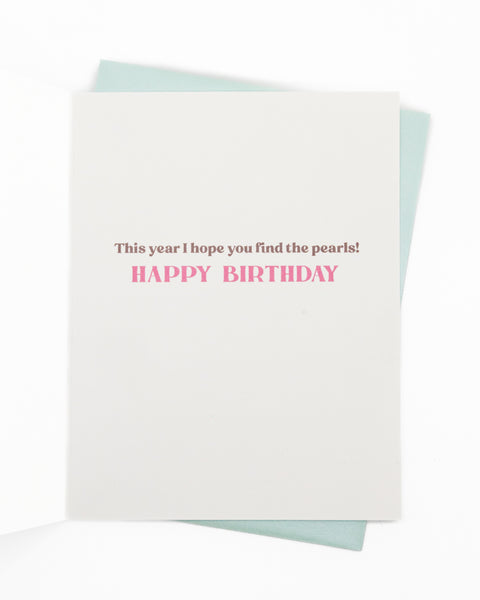World is Your Oyster Birthday Greeting Card