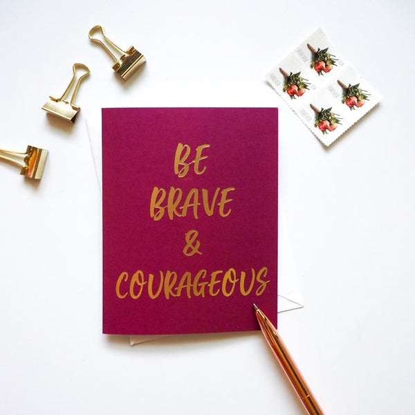Brave and Courageous Christian Cards