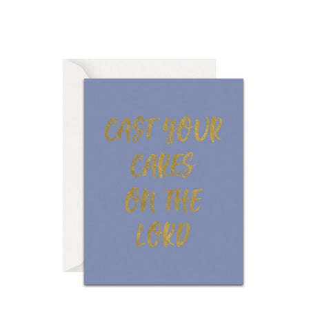Cast Your Cares Christian Card