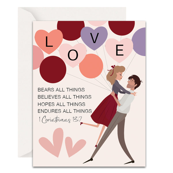 Love Bears All Things Christian Valentine's Day Cards