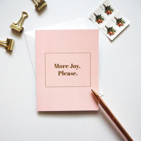More Joy Please Christian Card